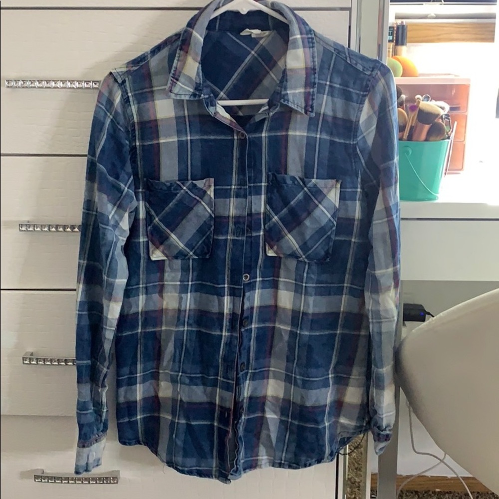 Sky and Sparrow Plaid Shirt - Junior